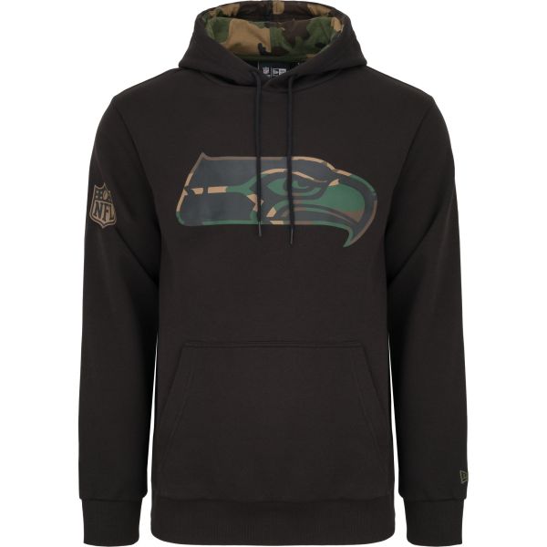 New Era Fleece Hoody - NFL Seattle Seahawks noir / camo
