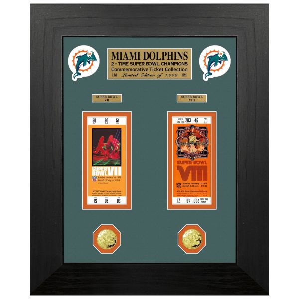 Miami Dolphins Super Bowl Championship Ticket Coin Photo