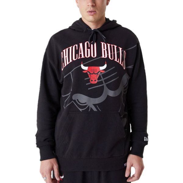 New Era NBA Fleece Hoody - SHADOW LOGO Chicago Bulls black