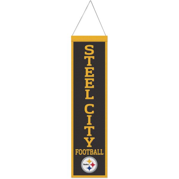 Pittsburgh Steelers SLOGAN NFL Wool Banner 80x20cm