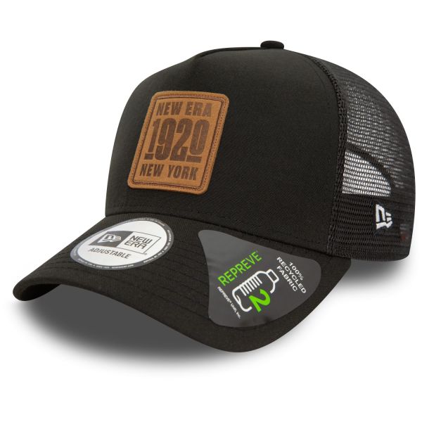 New Era Repreve A-Frame Trucker Cap - BRAND PATCH noir