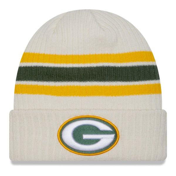 New Era CUFF Winter Beanie - VINTAGE Green Bay Packers beige