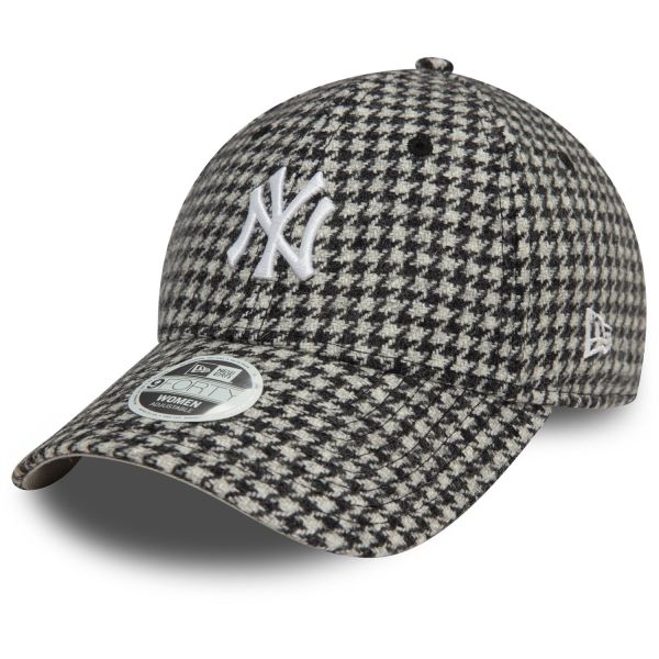 New Era 9Forty Womens Cap - HOUNDSTOOTH NY Yankees black