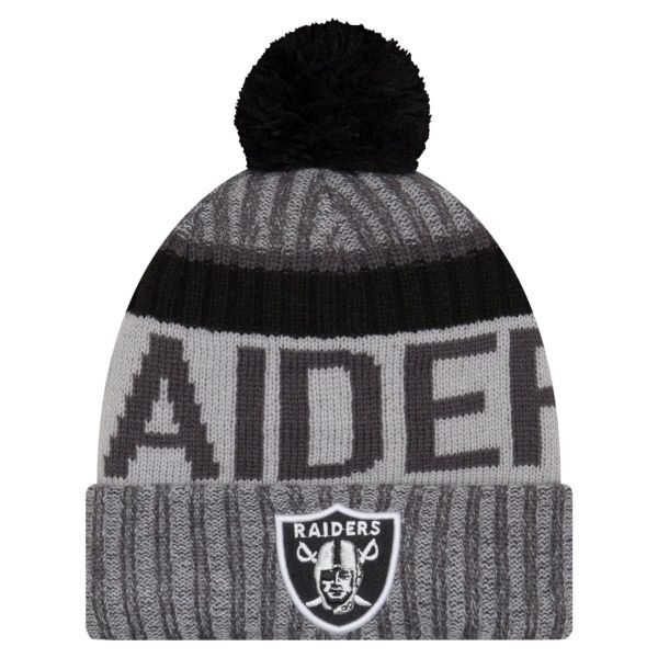 New Era NFL SIDELINE 2017 Bobble Beanie - Oakland Raiders