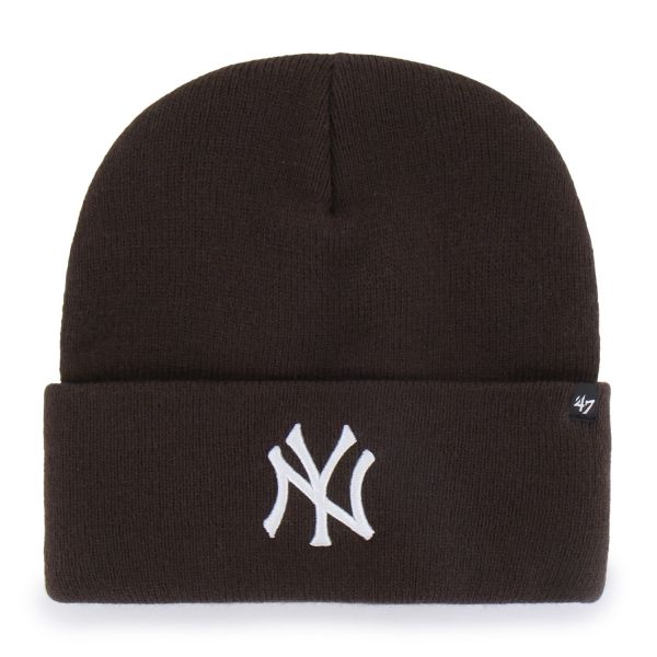 47 Brand Beanie Wintermütze - HAYMAKER NY Yankees brown