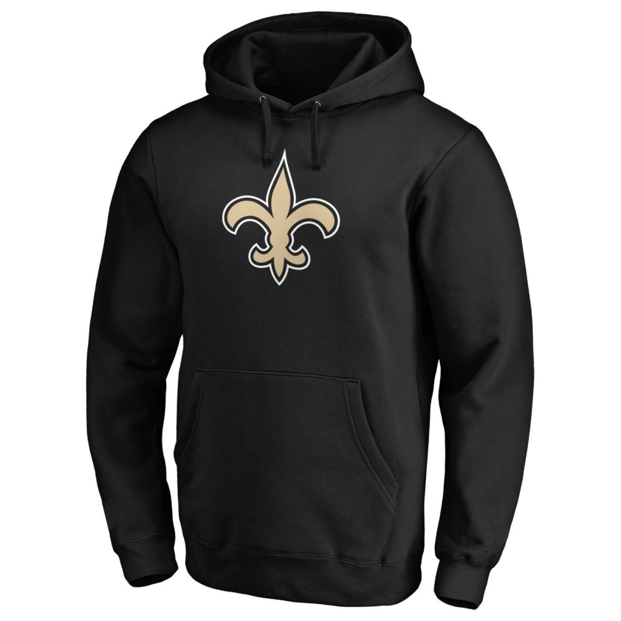 amfoo - New Orleans Saints NFL Fan Hoody Iconic Logo schwarz