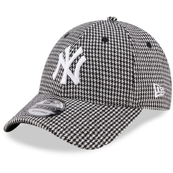 New Era 9Forty Cap - HOUNDSTOOTH New York Yankees schwarz