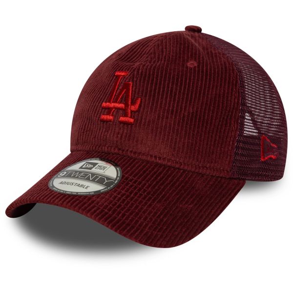 New Era 9Twenty Trucker Cap - CORDE Los Angeles Dodgers ruby