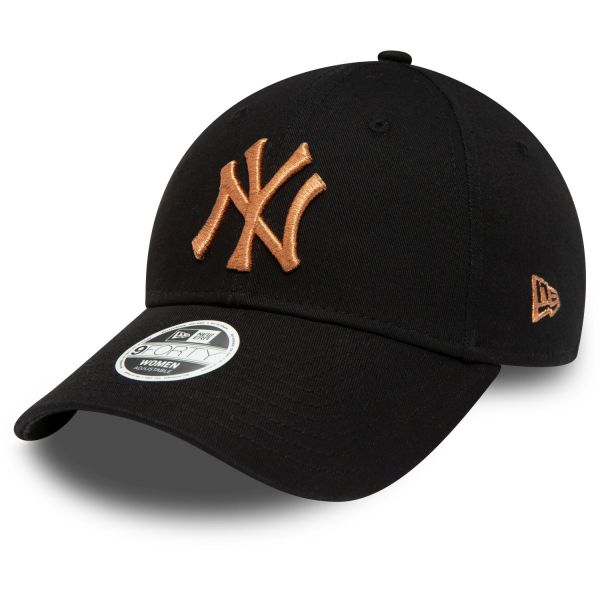 New Era 9Forty Womens Cap - METALLIC New York Yankees black