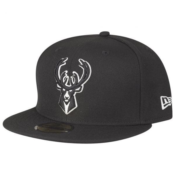 New Era 59Fifty Fitted Cap - NBA Milwaukee Bucks noir