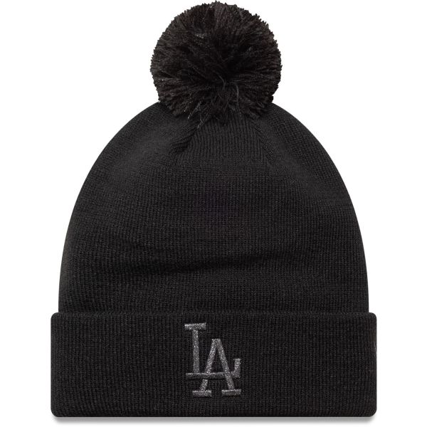 New Era Femme Bonnet d'hiver METALLIC LA Dodgers noir