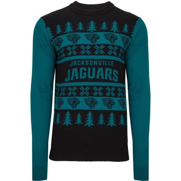 NFL Ugly Sweater XMAS Knit Pullover - Jacksonville Jaguars