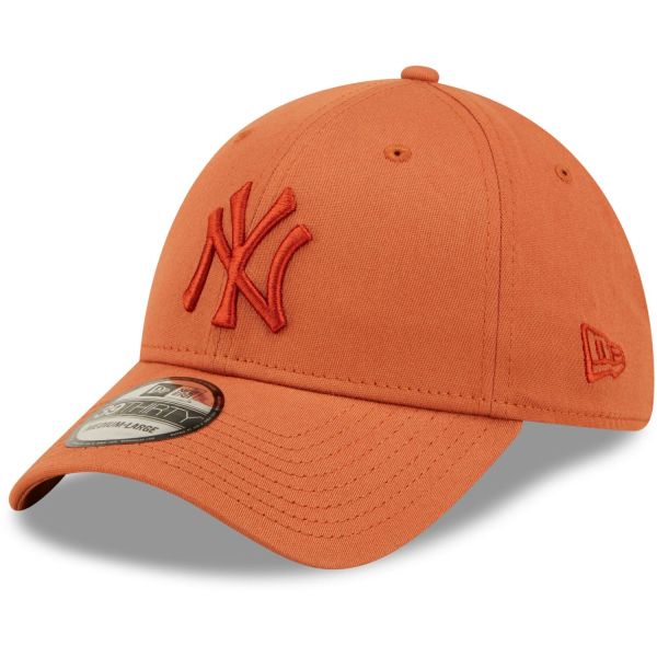 New Era 39Thirty Stretch Cap - New York Yankees rust orange