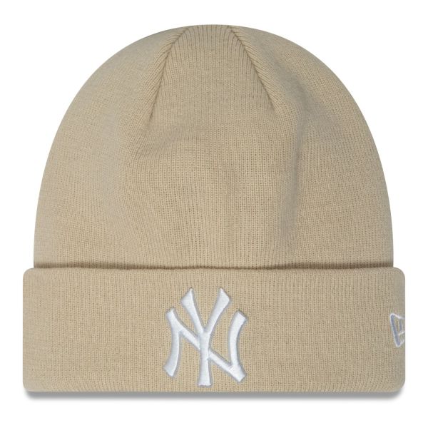 New Era Bonnet d'hiver Beanie New York Yankees stone beige