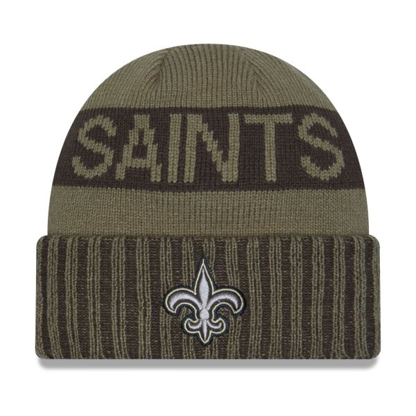 New Era Knit Beanie - SALUTE TO SERVICE New Orleans Saints