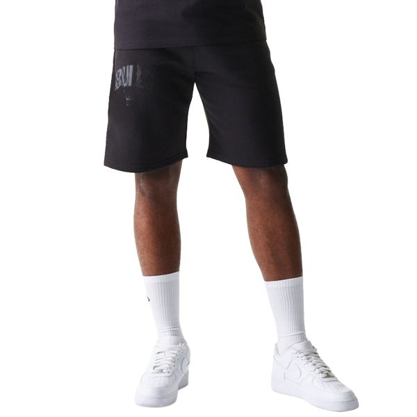 New Era Fleece Sweat Shorts - NBA Chicago Bulls schwarz