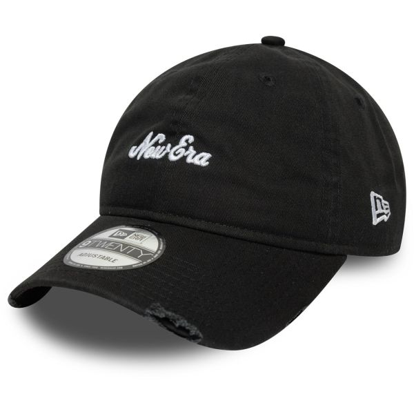 New Era 9Twenty Adjustable Cap - DISTRESSED Brand schwarz