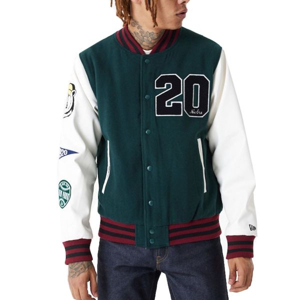 New Era Varsity College Jacket - BRAND PATCHES