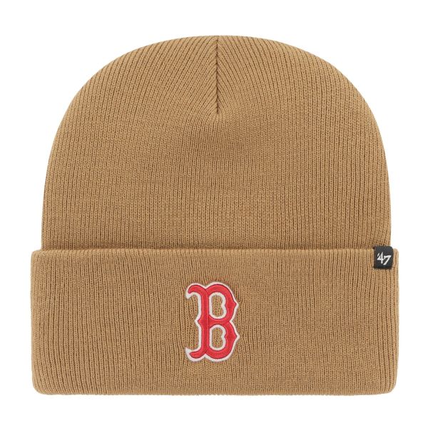 47 Brand Knit Beanie - HAYMAKER Boston Red Sox camel beige