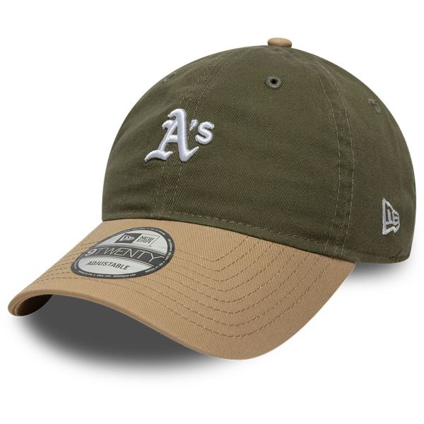 New Era 9Twenty Casual Cap MINI LOGO Oakland Athletics olive