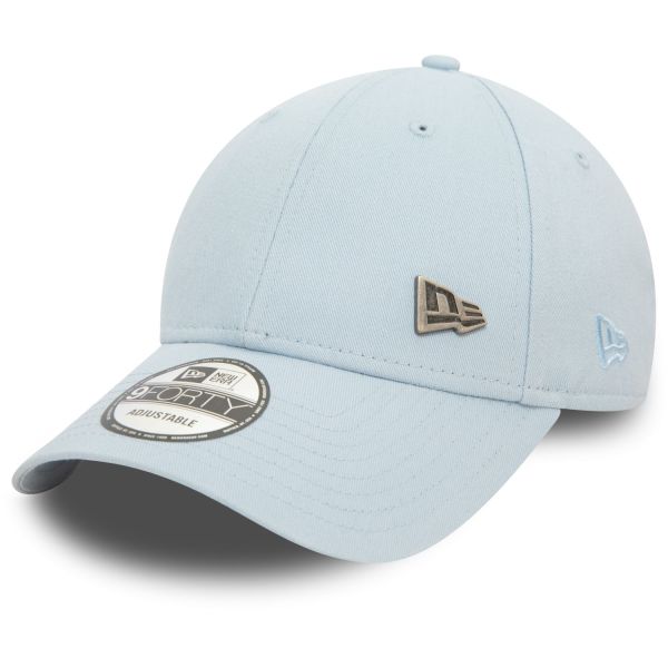 New Era 9Forty Strapback Cap - METAL PIN BADGE sky blue