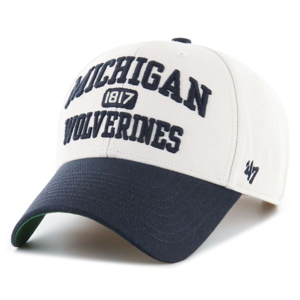 47 Brand Adjustable Cap - NCAA Michigan Wolverines beige