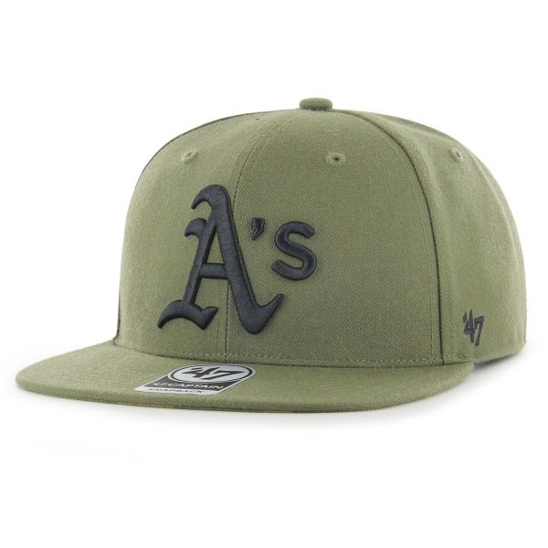 47 Brand Snapback Cap - CAPTAIN Oakland Athletics sandalwood