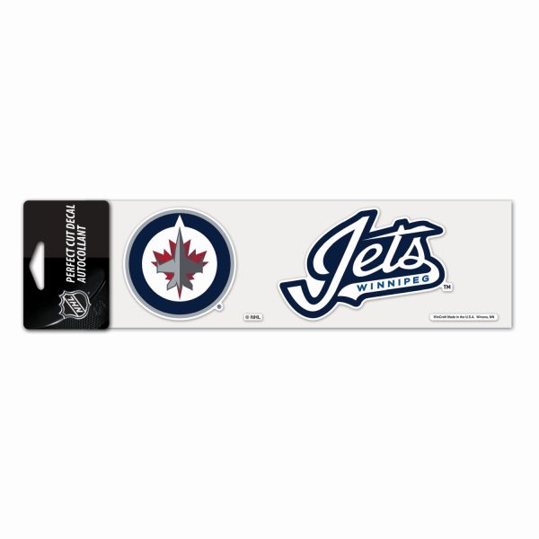 NHL Perfect Cut Decal 8x25cm Winnipeg Jets