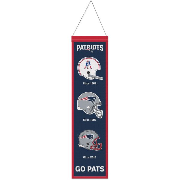 New England Patriots EVOLUTION NFL Wool Banner 80x20cm