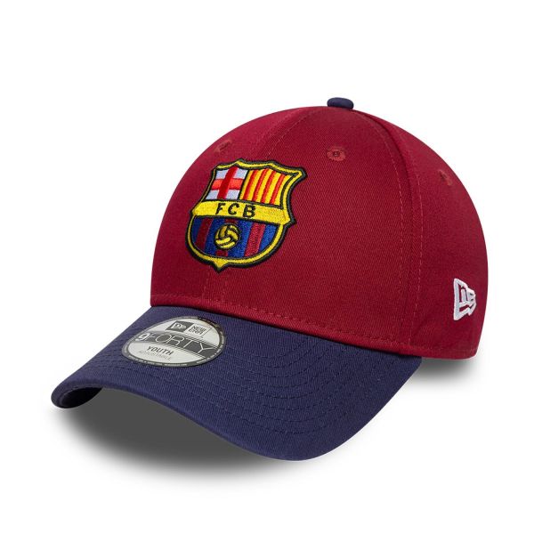 New Era 9Forty Kinder Cap - FC Barcelona granatrot