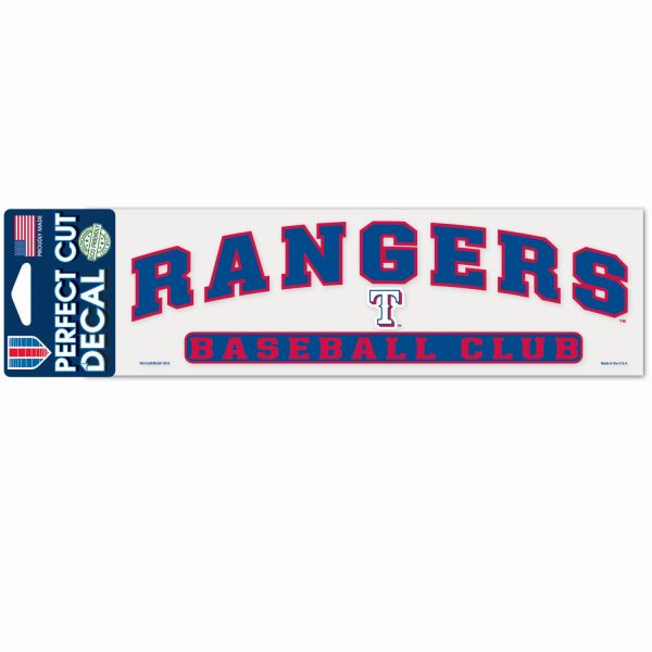 MLB Perfect Cut Aufkleber 8x25cm Texas Rangers