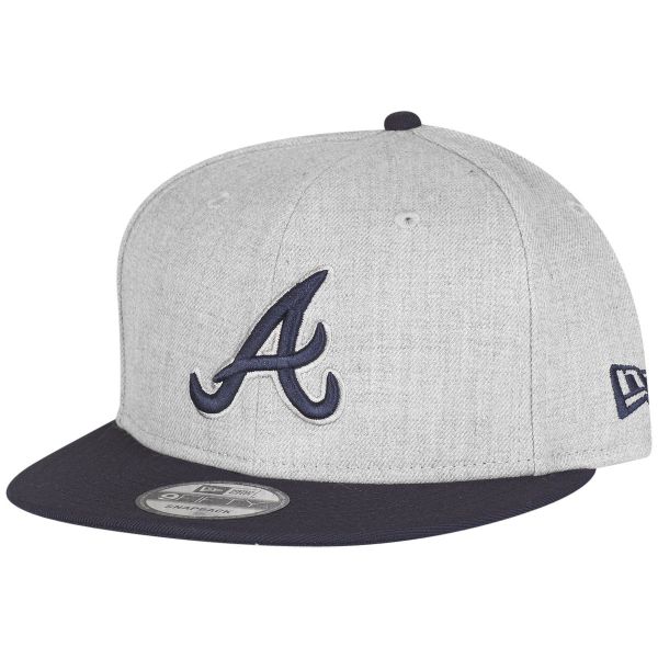 New Era 9Fifty Snapback Cap - HEATHER Atlanta Braves gris