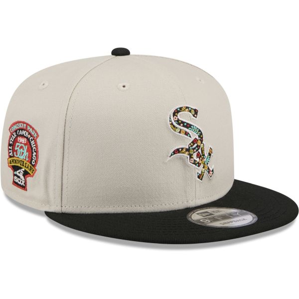 New Era 9Fifty Snapback Cap - FLORAL Chicago White Sox stone