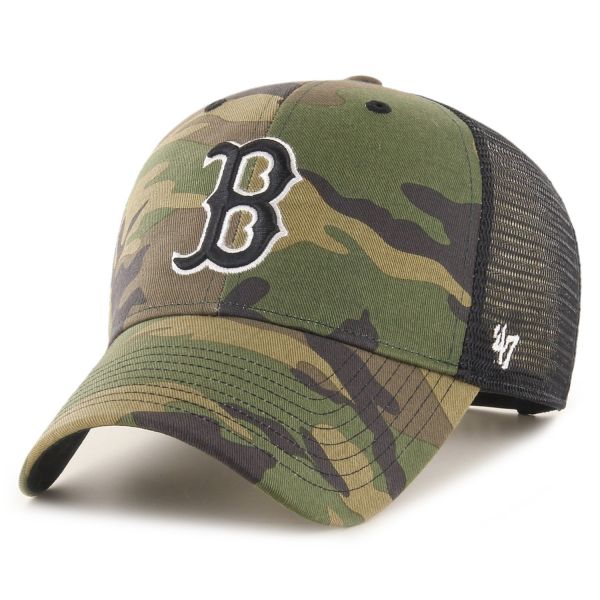 47 Brand Trucker Cap - BRANSON Boston Red Sox wood camo