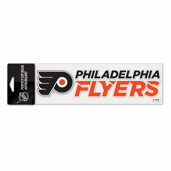 NHL Perfect Cut Aufkleber 8x25cm Philadelphia Flyers