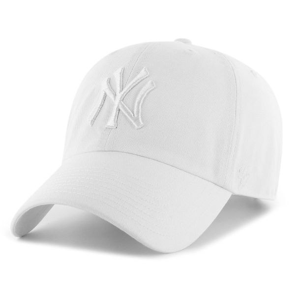 47 Brand Adjustable Cap - CLEAN UP New York Yankees blanc