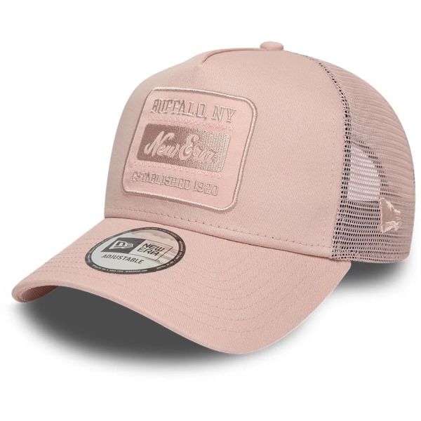New Era A-Frame Mesh Trucker Cap - TONAL PATCH rosa