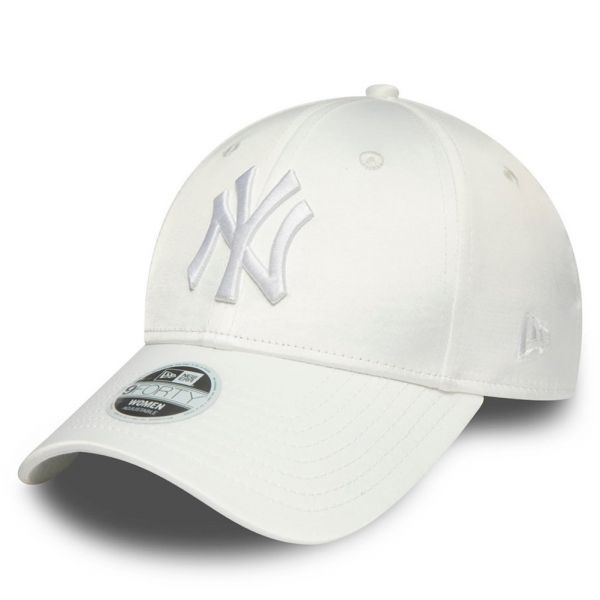 New Era 9Forty Damen Cap - SATIN New York Yankees blanc
