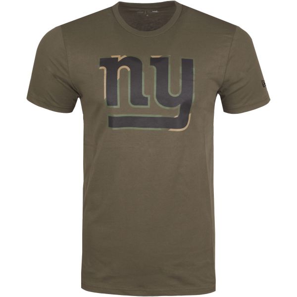 New Era Camo Logo Shirt - NFL New York Giants olive