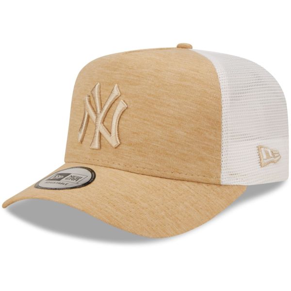 New Era Trucker Cap - JERSEY New York Yankees stone beige