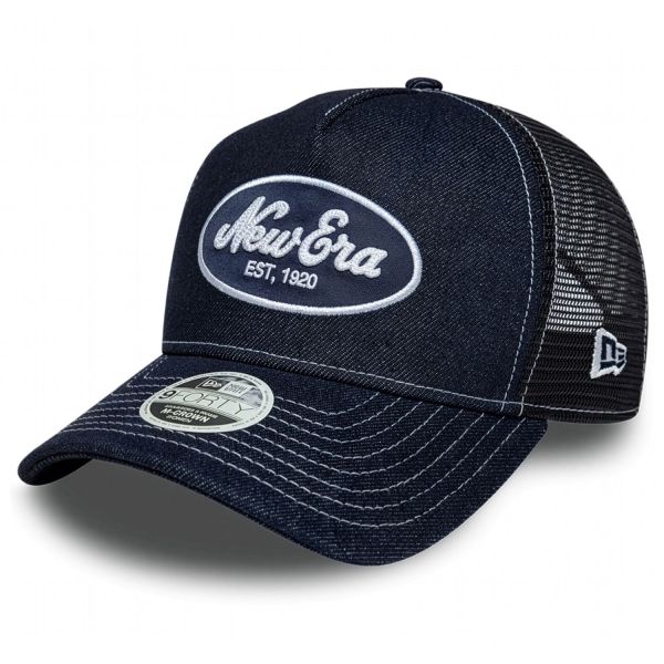New Era Damen A-Frame Trucker Cap - BRAND PATCH navy