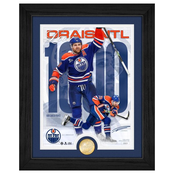 Leon Draisaitl Edmonton Oilers NHL 1000th Point Coin Bild