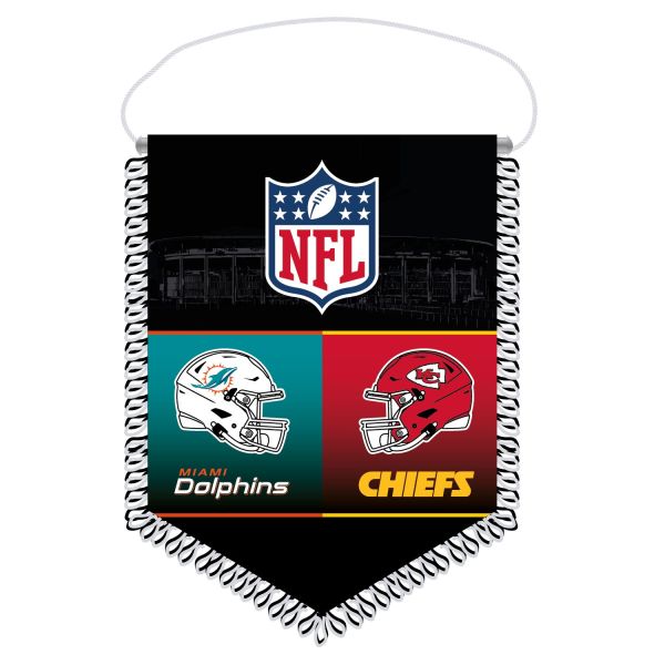 NFL Frankfurt Game 21x28cm Wimpel - Dolphins vs. Chiefs