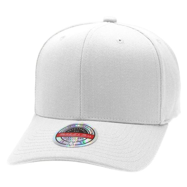 M&N Stretch Snapback Classic Red Stretch-Fit Cap white