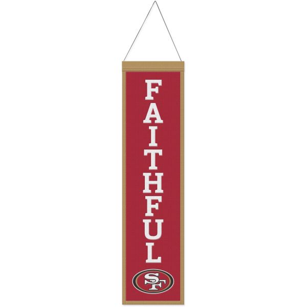 San Francisco 49ers SLOGAN NFL Wool Banner 80x20cm