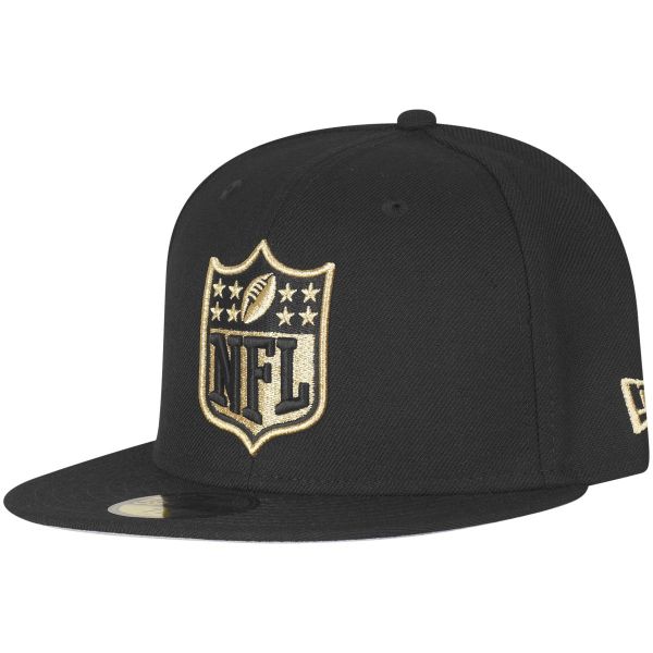 New Era 59Fifty Fitted Cap - NFL SHIELD Logo black / gold