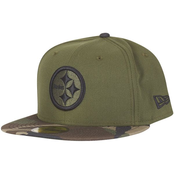 New Era 59Fifty Cap - Pittsburgh Steelers wood camo