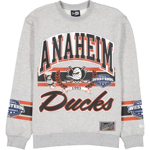 New Era Fleece Pullover - NHL Anaheim Ducks gris