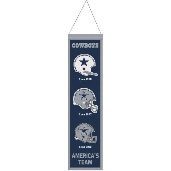 Dallas Cowboys EVOLUTION NFL Wool Banner 80x20cm
