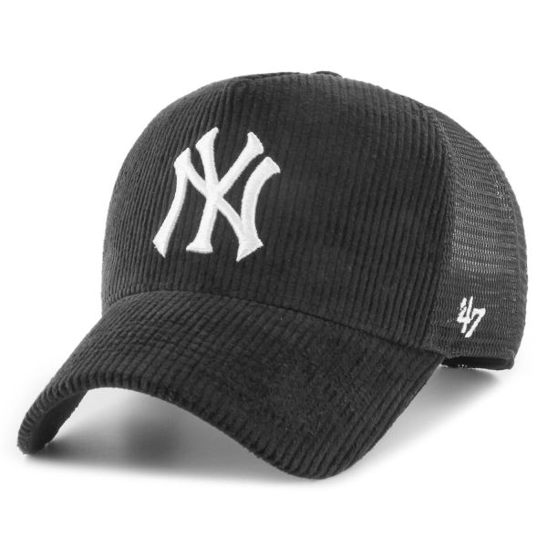 47 Brand Trucker Mesh Cap - CORD New York Yankees black